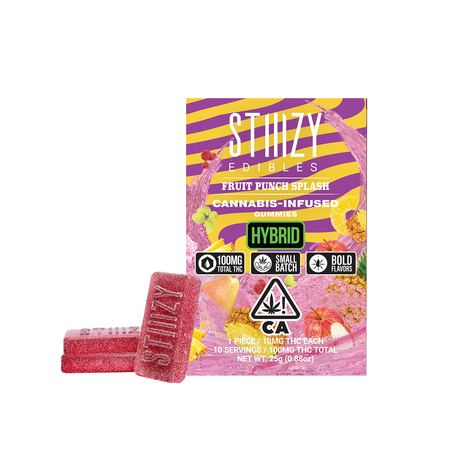 Photograph of product: Gummies | 10pk | Fruit Punch Splash | 100mg