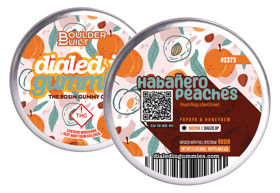 Photograph of product: Dialed In - Rosin Gummies - Boom Box (S) 100mg