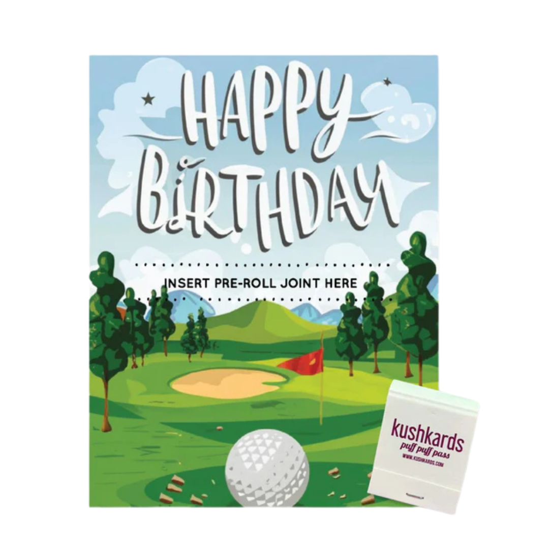Photograph of product: Golf Happy Birthday Card | TAX INCLUDED