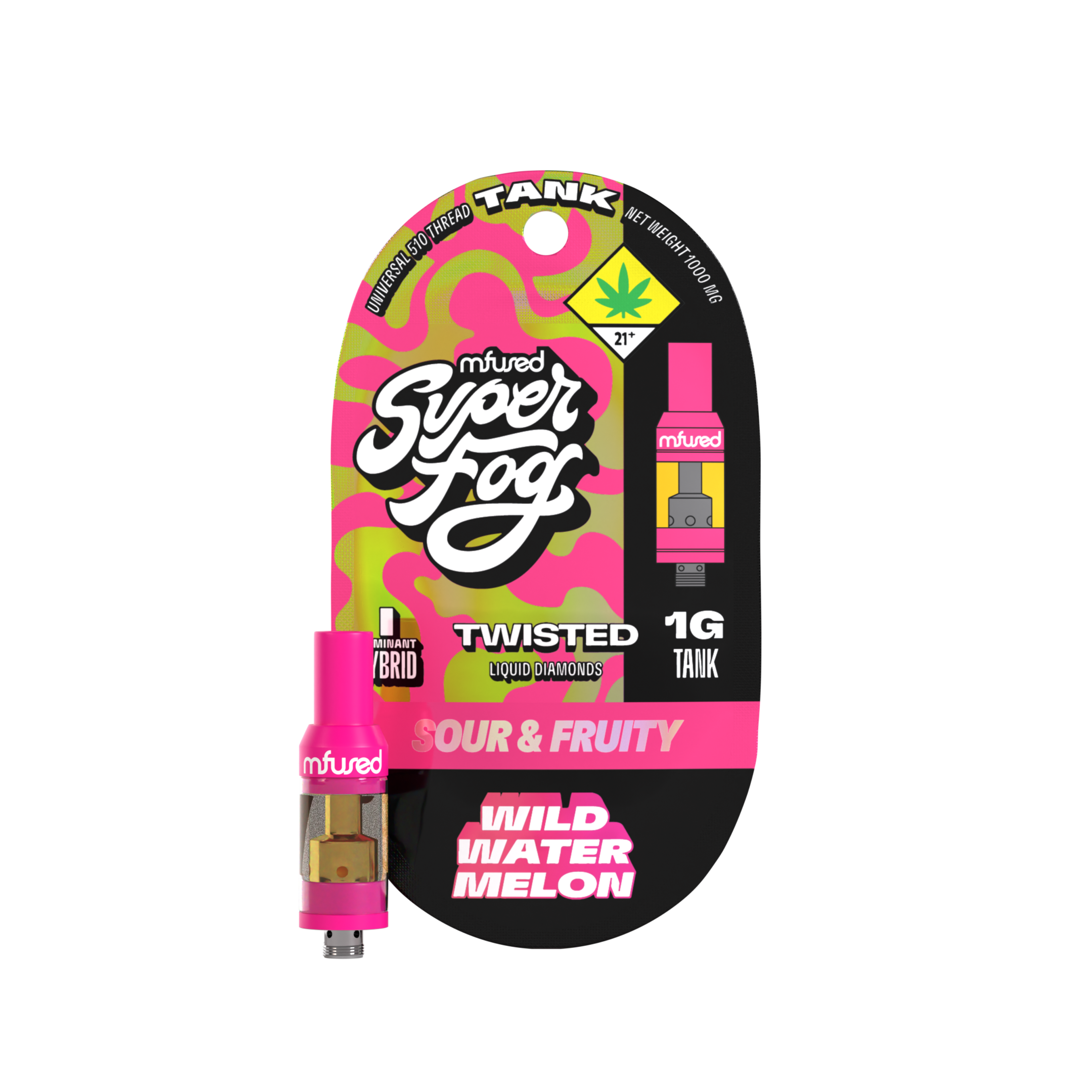 Photograph of product: TWISTED Liquid Diamonds 1g Tanker - Wild Watermelon (DOH)