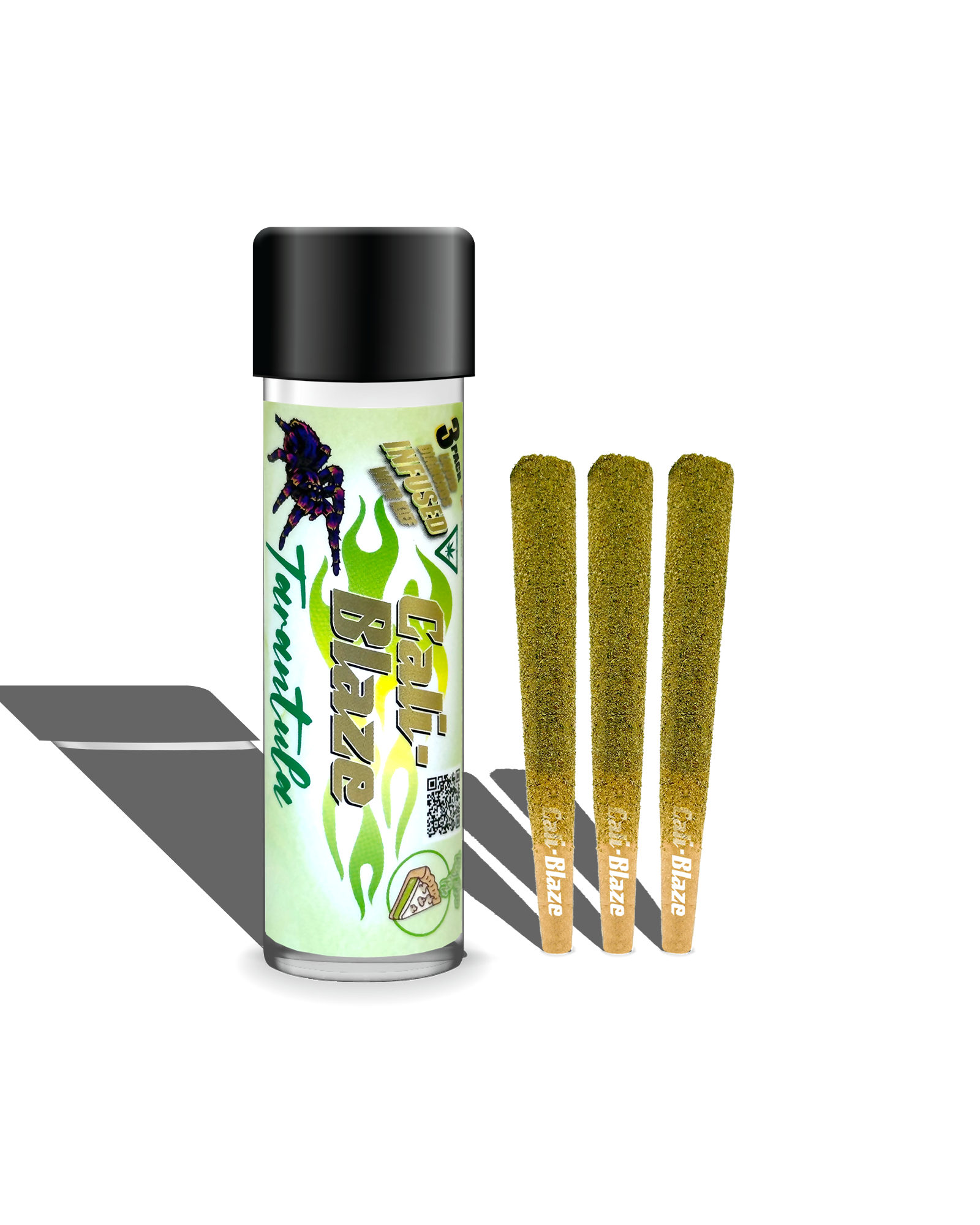 Photograph of product: Key Lime Pie Liquid Diamond Infused Preroll 3-pack
