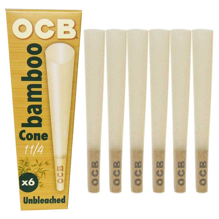 Photograph of product: OCB Bamboo Cones 1 1/4 6 Pack