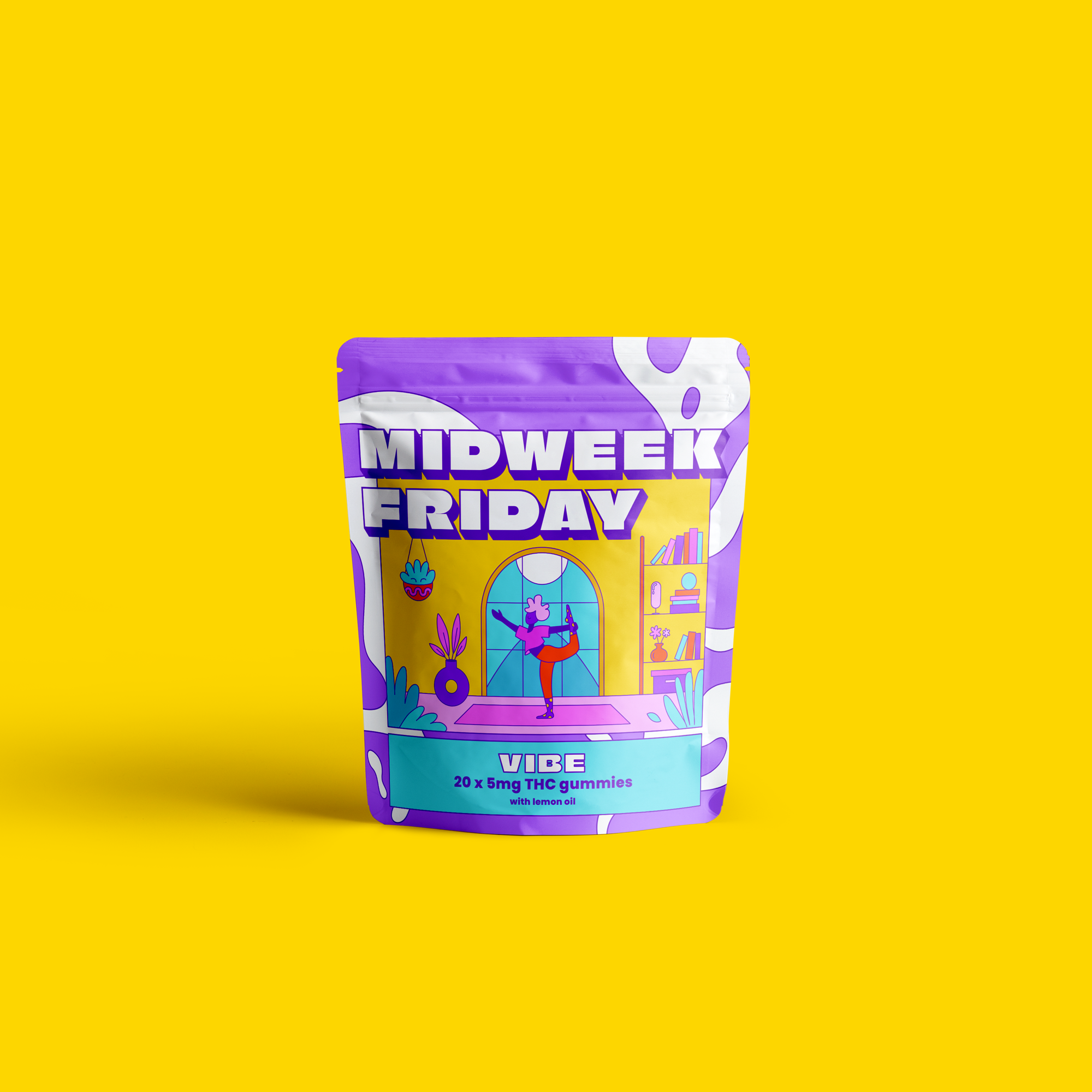 Photograph of product: Lemon Vibe | 10mg | 10pk Gummies | Midweek Friday