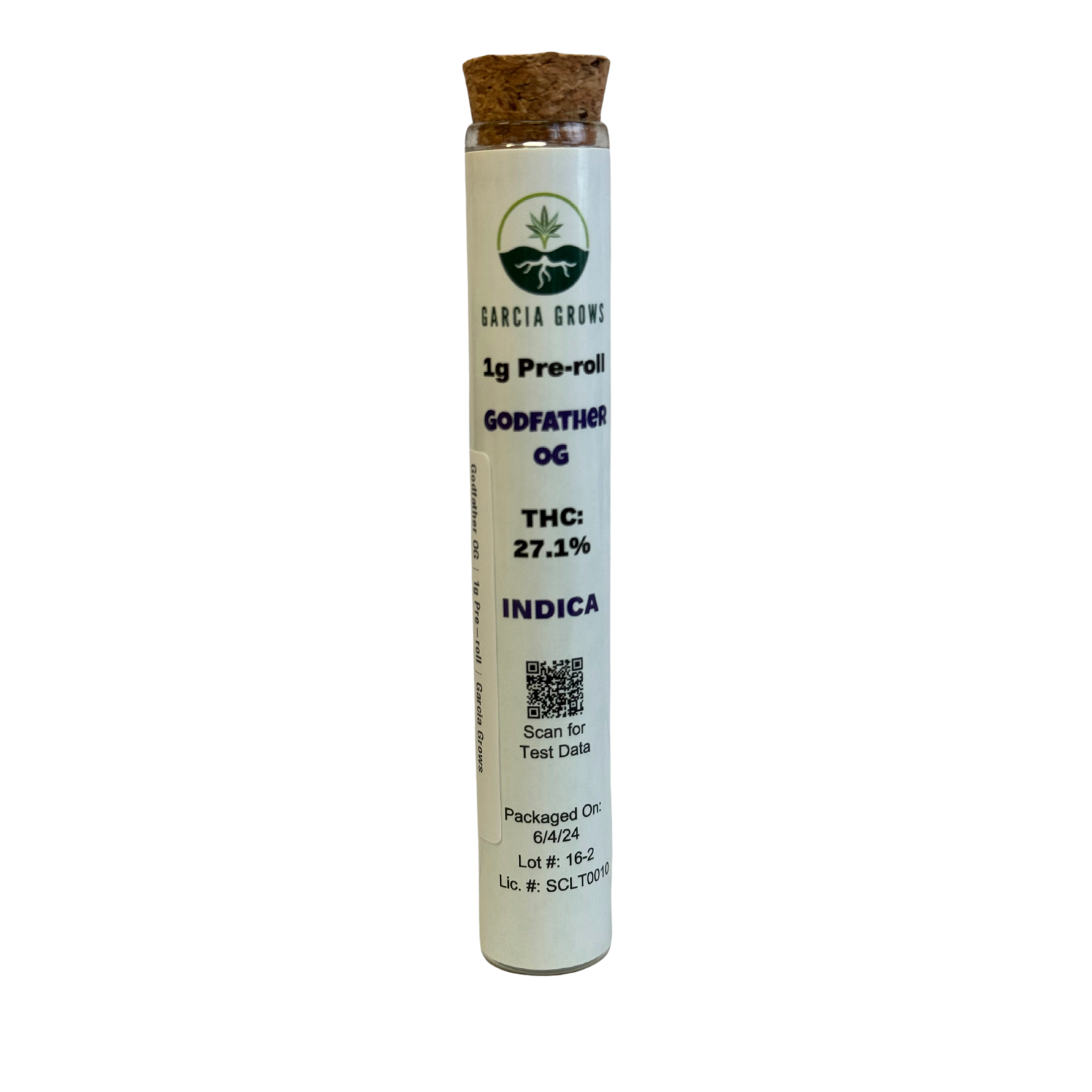 Photograph of product: Double Pure Kush | 3.5g Pre-ground Flower | Garcia Grows