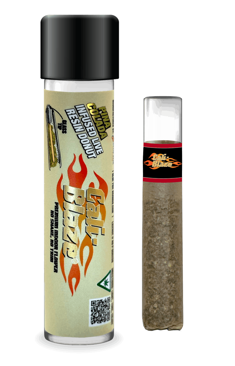 Photograph of product: Pina Colada Resin Donut Infused | Pre Rolls | 1.2g