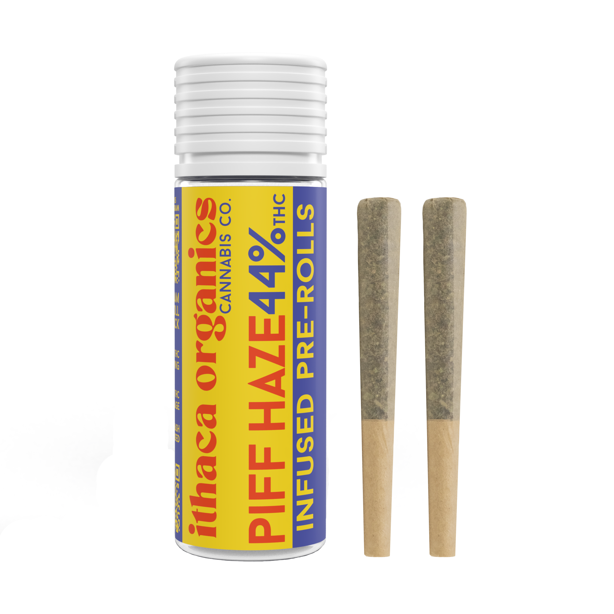 Photograph of product: Ithaca Organics | Piff Haze | au chocolat Infused Pre-Roll | 2pk