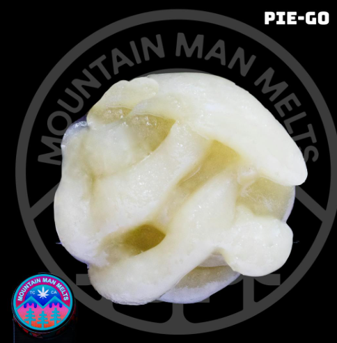 Photograph of product: Mountain Man Melts Pie-Go Living Soil Live Rosin