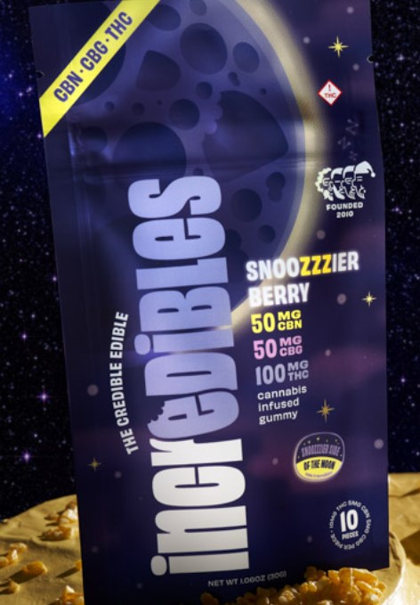 Photograph of product: Incredibles Gummy Snoozzzierberry - 1:1:2 - CBN:CBG:TH-oui
