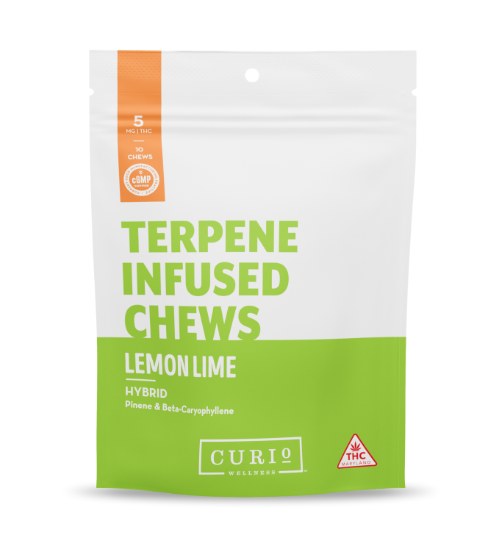 Photograph of product: Terpene Infused Lemon Lime Gummies 10pk