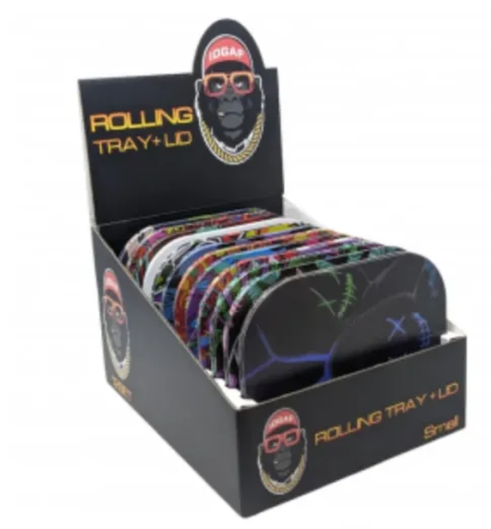 Photograph of product: AK Wholesale | IDGAF | Tray w/ LID, Cone Filler, and Scrape