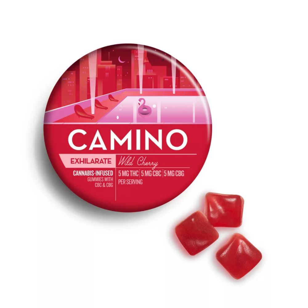 Photograph of product: CAMINO - 1:1:1 CBC:CBG WILD CHERRY - KIVA CONFECTIONS