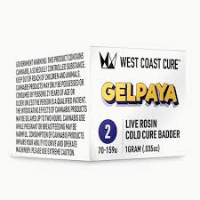 Photograph of product: GELPAYA 1G TIER 2 COLD CURE LIVE ROSIN BADDER