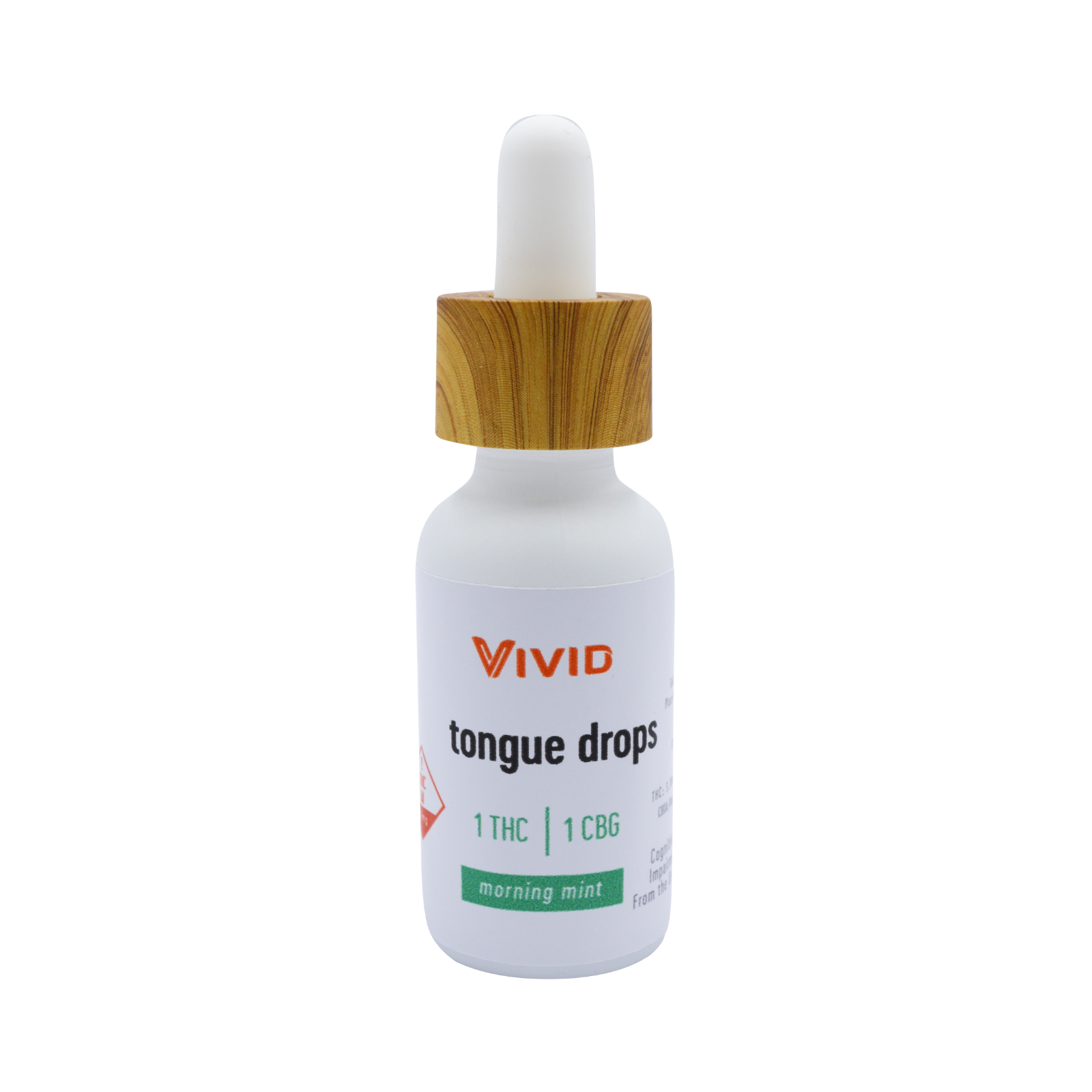 Photograph of product: Vivid | Tincture | Morning Mint 2:1 TH-oui:CBG 200mg