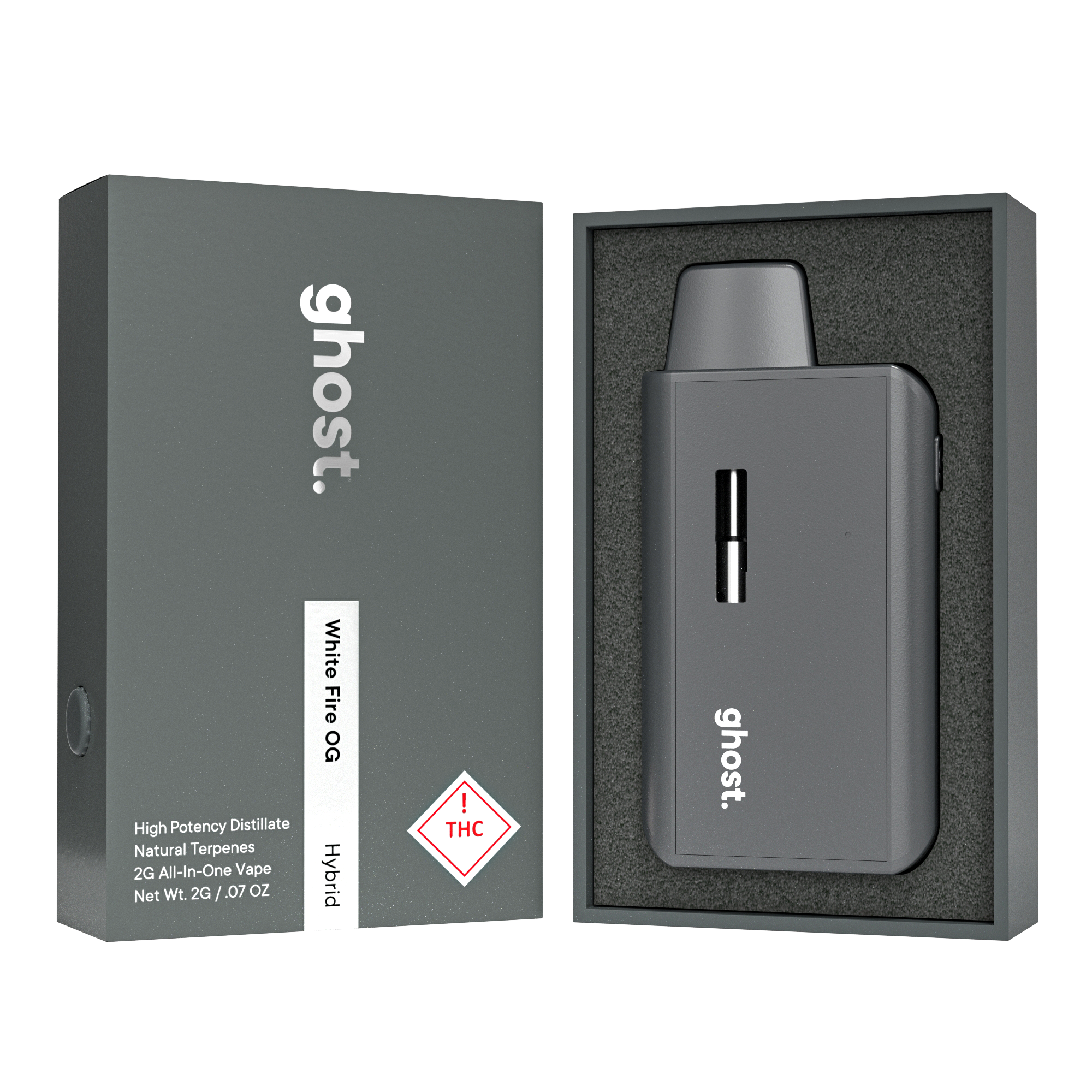 Photograph of product: White Fire OG | Ghost Disposable