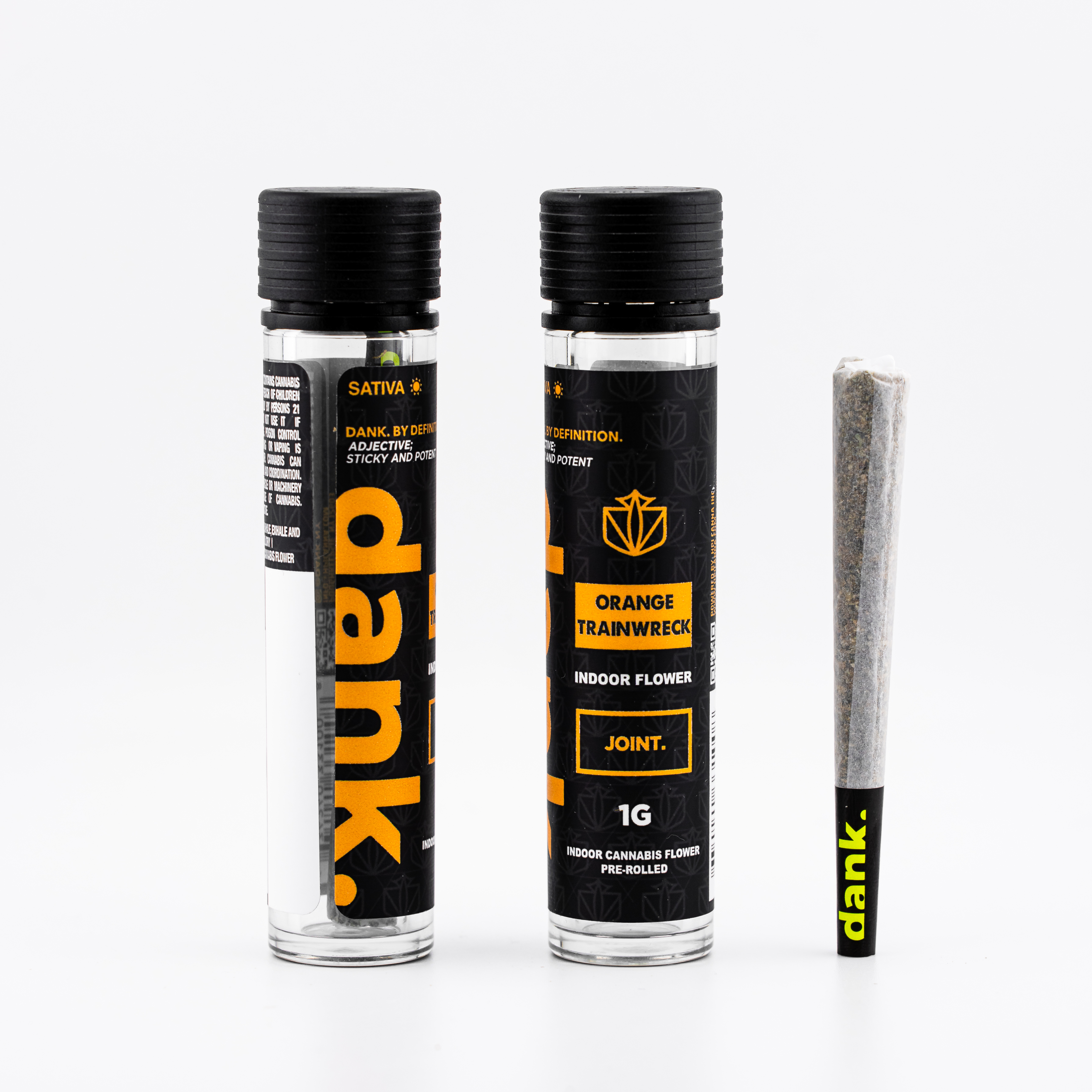 Photograph of product: Dank - Orange Trainwreck Preroll - 1g