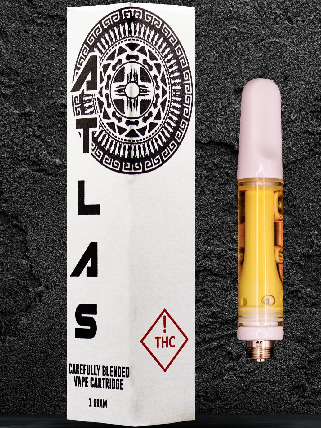 Photograph of product: Atlas Live Resin Diamond Sauce Cart - Obi Wan Kush