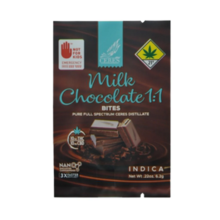 Photograph of product: 10pk Oui'd Milk Chocolate Bites 1:1 c