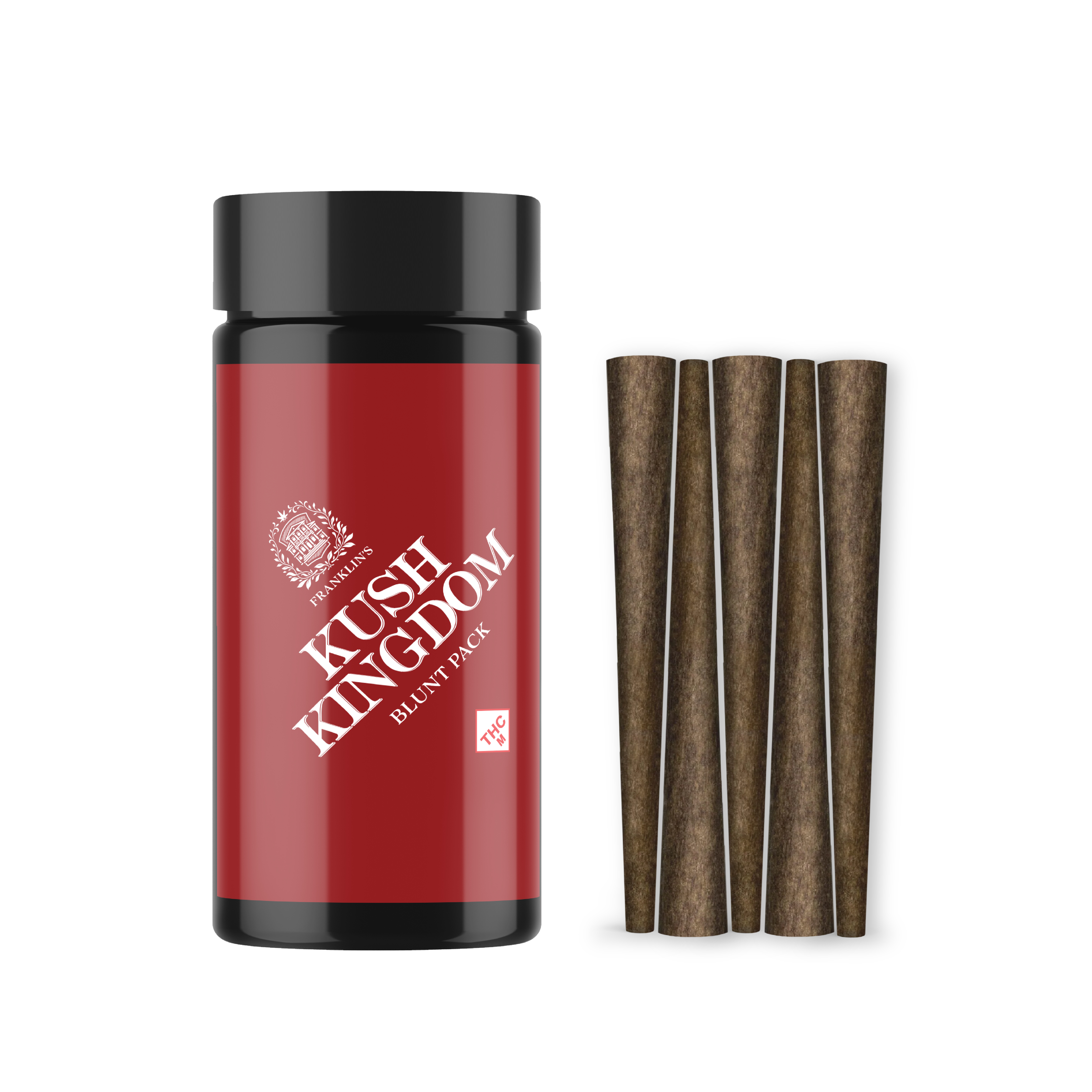 Photograph of product: Kush Kingdom - Franklin's - 3.75g Blunt 5-Pack (0.75g x 5)