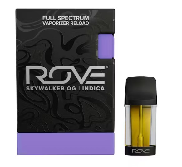 Photograph of product: Rove Skywalker OG (I) Live Resin Diamonds Vape Reload 1g