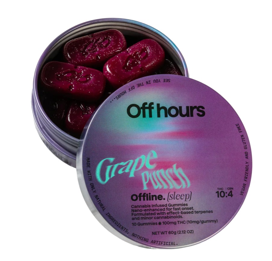 Photograph of product: Off Hours - Grape Punch (Offline) - Gummies - 100 mg