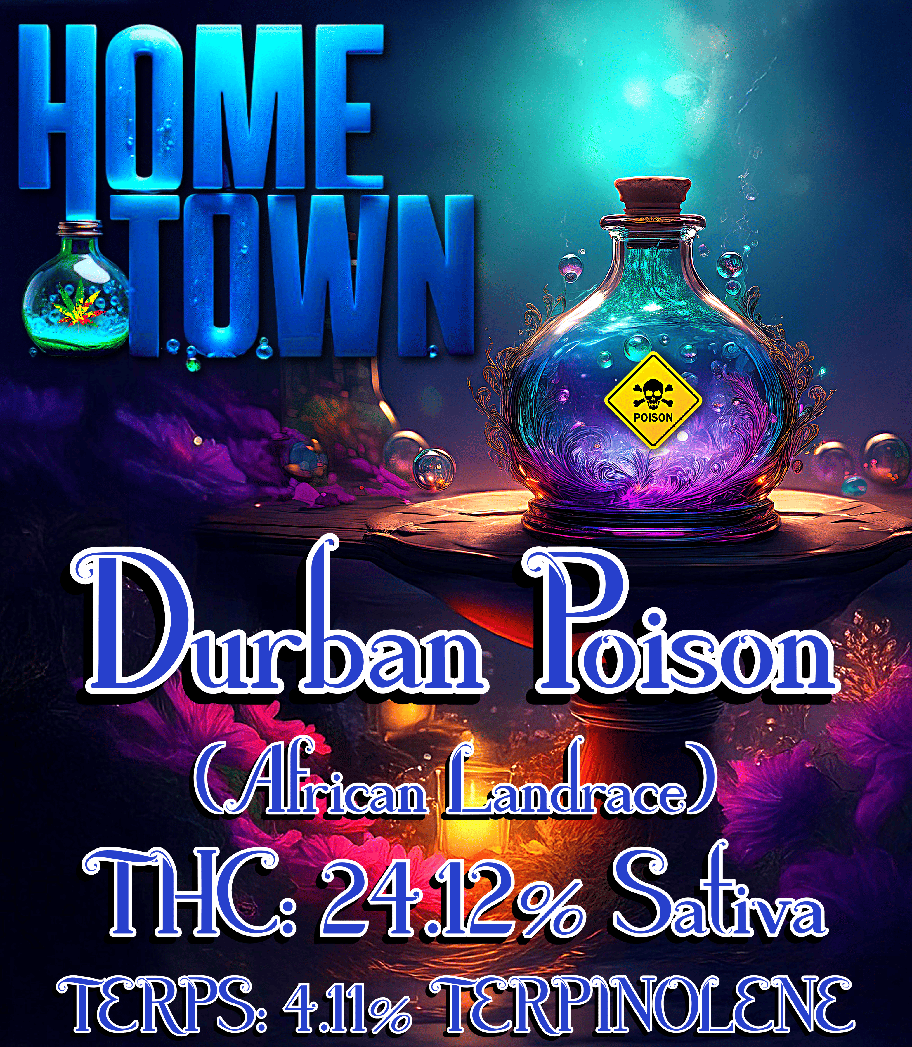 Photograph of product: Durban Poison (Hometown Cultivation) - 28g