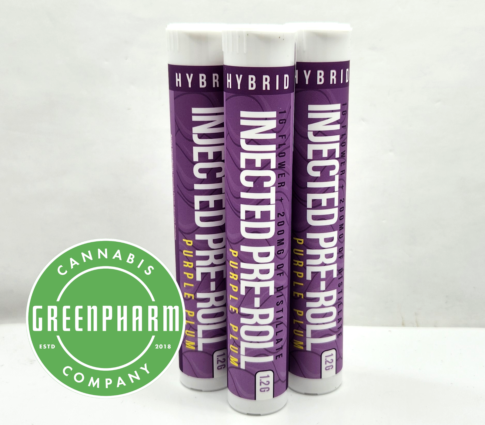 Photograph of product: Infused Pre-Roll | Distro10 | Purple Plum Injected Preroll