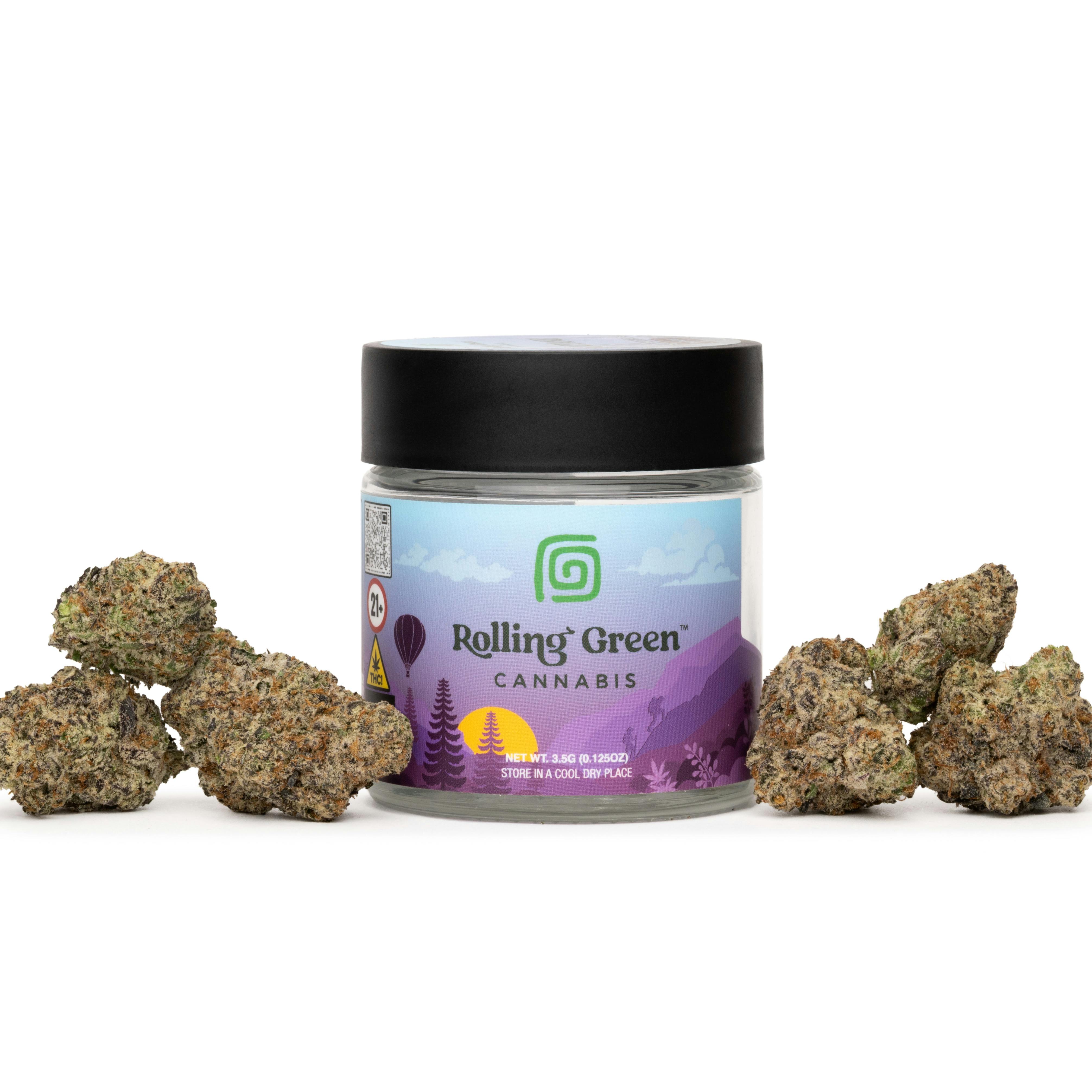 Photograph of product: Rolling Green | White Chocolate Chip | 3.5g [Purple Label]