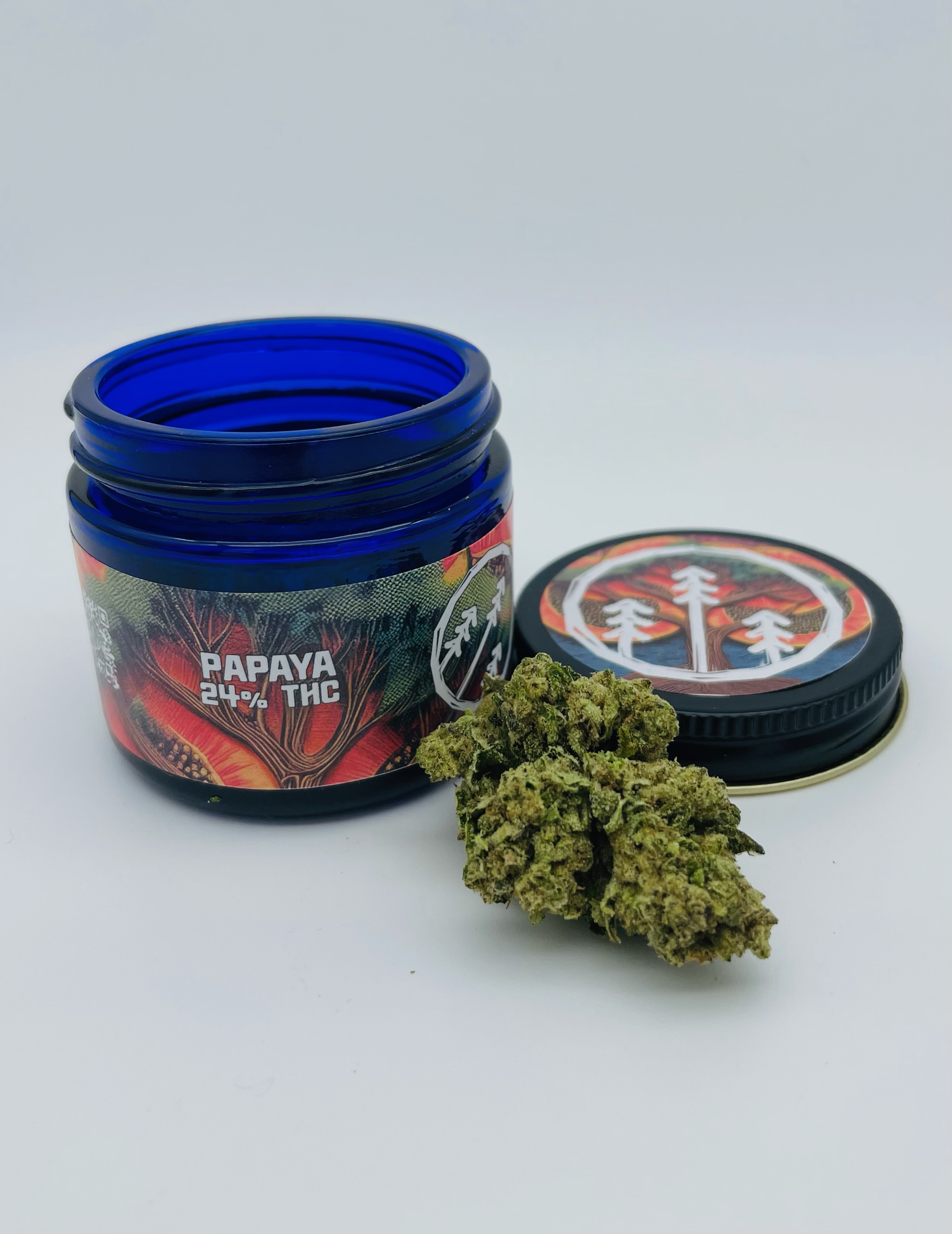 Photograph of product: Treetop Alliance | Papaya | Flower | 4g | 24.94% TH-oui
