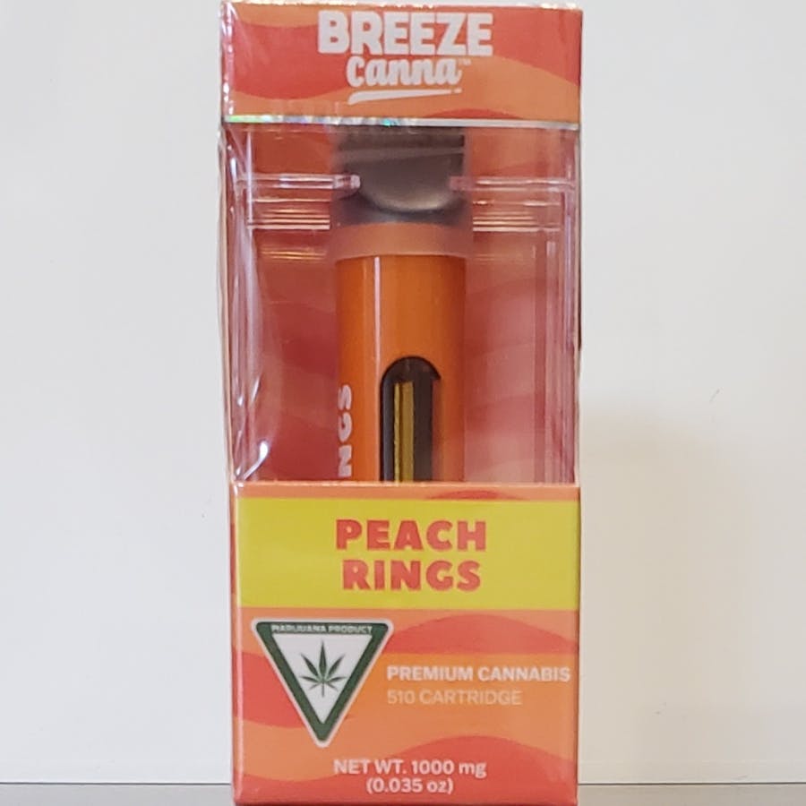 Photograph of product: Peach Rings 510 Cartridge | 1g