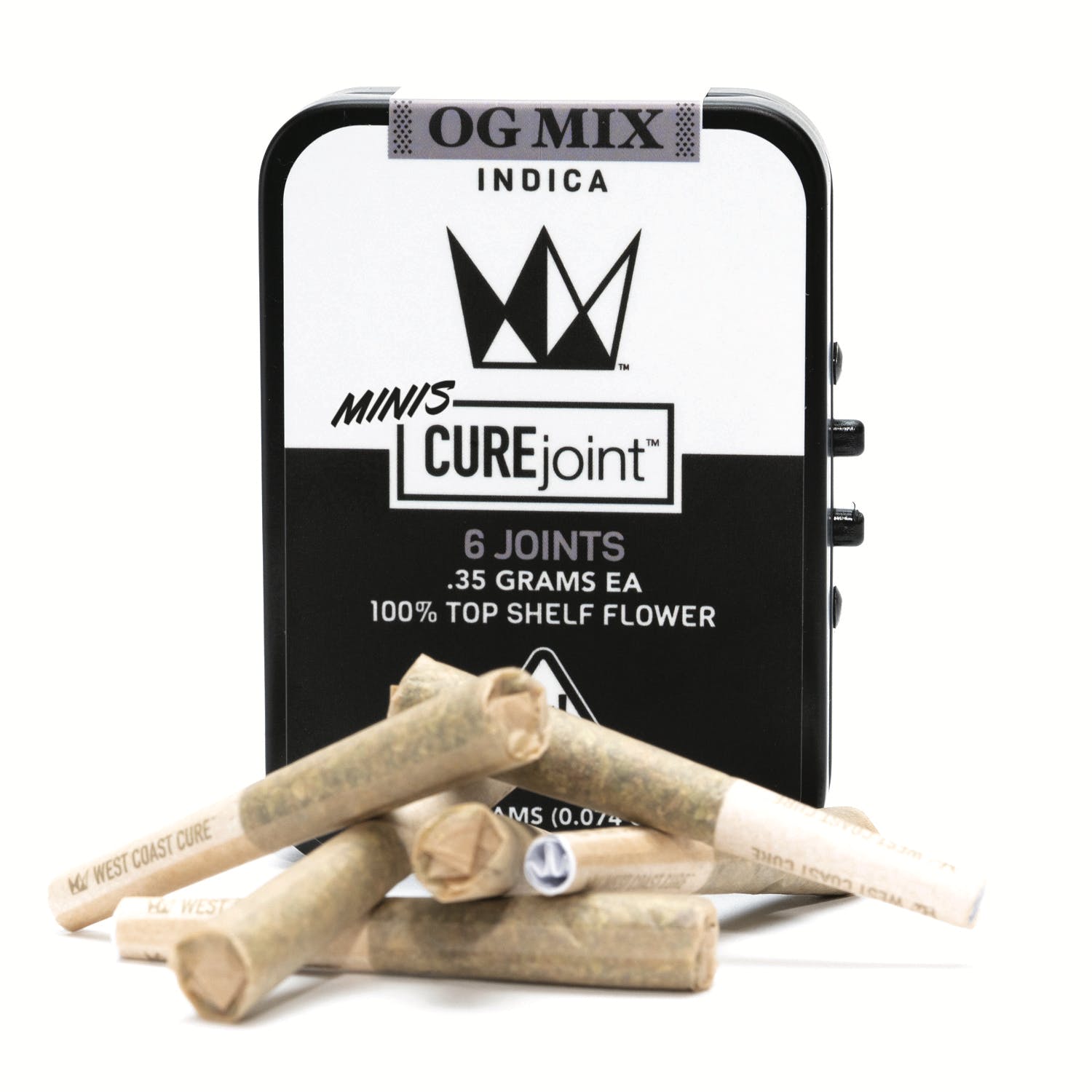 Photograph of product: West Coast Cure - OG Mix Mini Preroll 6pk 2.1g
