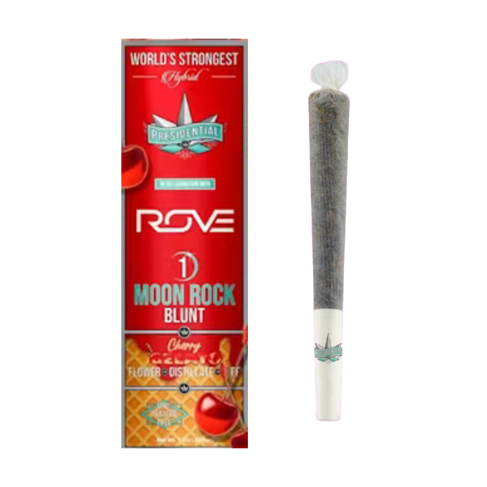 Photograph of product: Presidential | Blunt | Cherry Gelato | Infused Moon Rock | 1.5g
