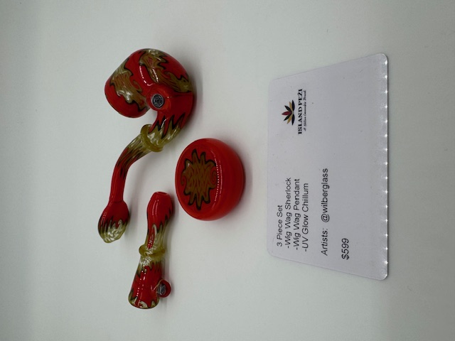 Photograph of product: JN Orange 3-Piece Pipe & Chillum Set