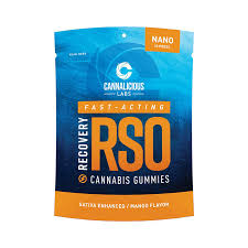 Photograph of product: Cannalicious Labs | Mango | 200mg RSO gummies (Recovery)