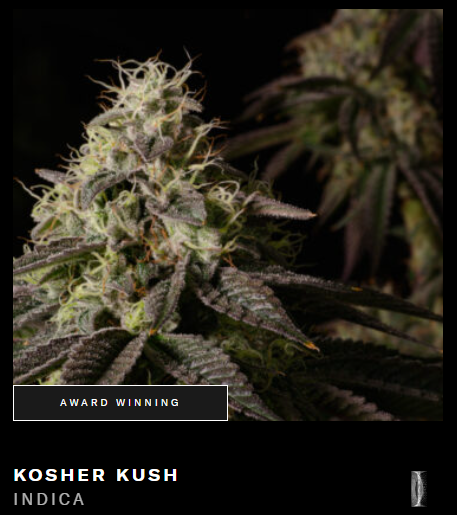 Photograph of product: Good Green (Mixed Buds) | Kosher Kush | 28g (Oui'd)