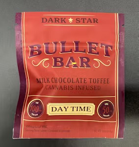 Photograph of product: Dark Star l Bullter Bar l Milk Chocolate Toffee 100MG mini chocolate DAYTIME