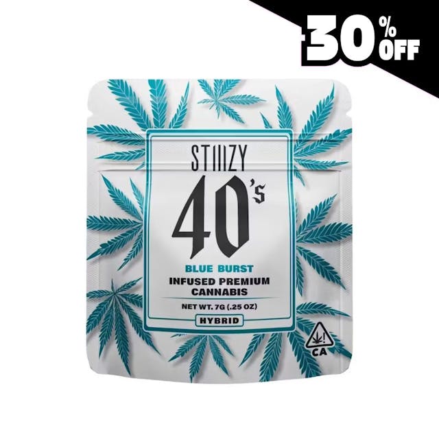 Photograph of product: 40's Infused Flower 7g - Blue Burst - 