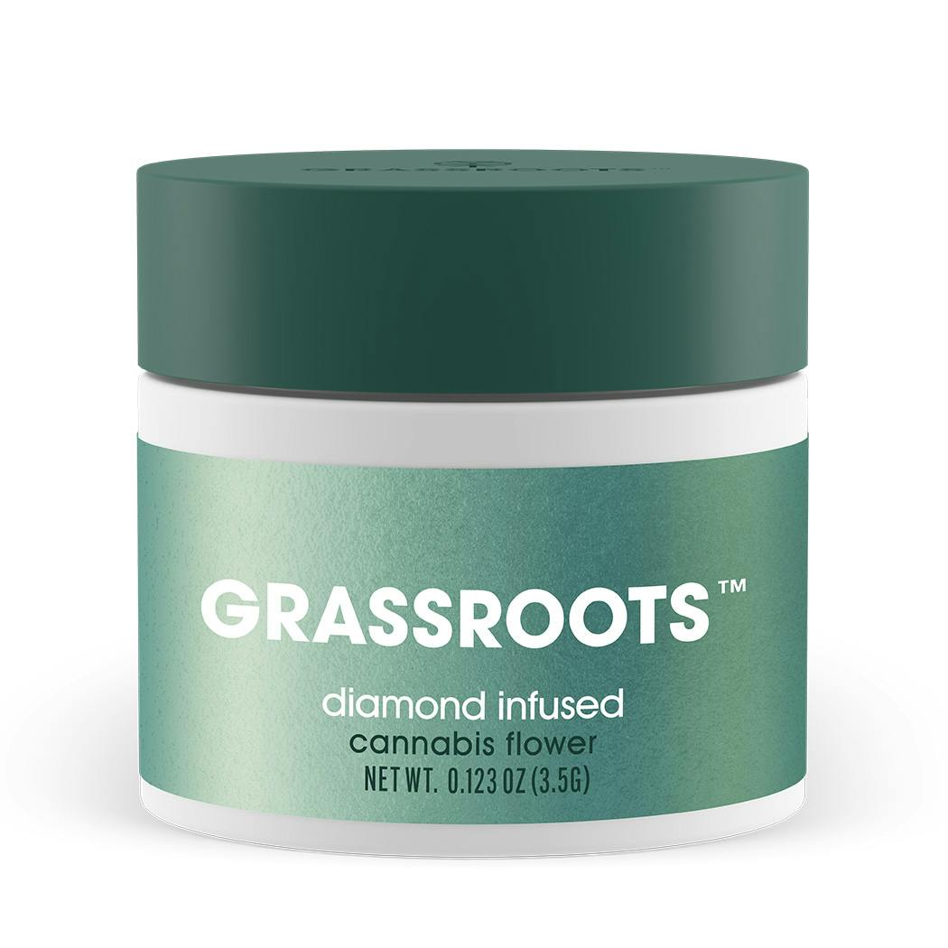 Photograph of product: Grassroots Diamond Infused Flower Tarts (H) - 3.5g