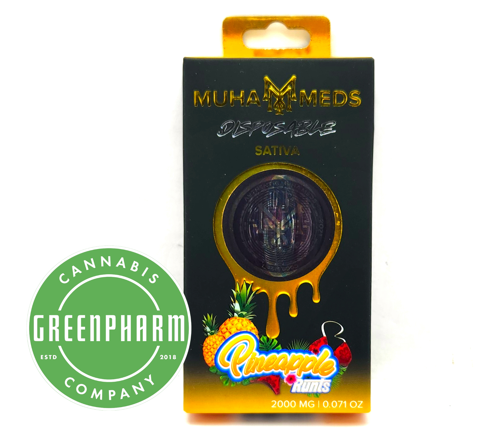 Photograph of product: Disposable Vape | Muha Meds |  Pineapple Express