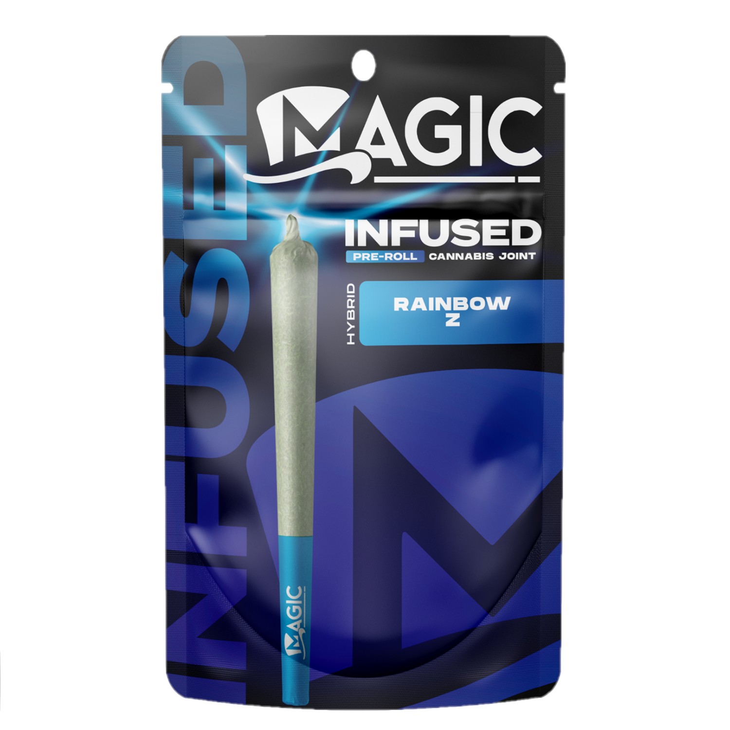 Photograph of product: Magic Rainbow Z Infused Preroll Rec