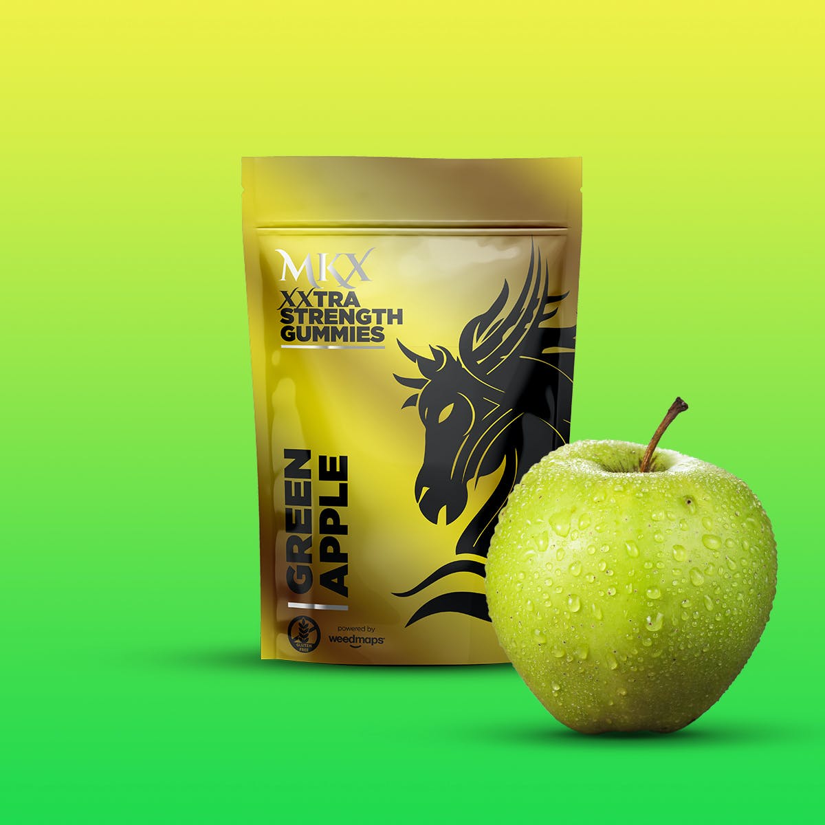 Photograph of product: MKX Green Apple Gummies | 200mg