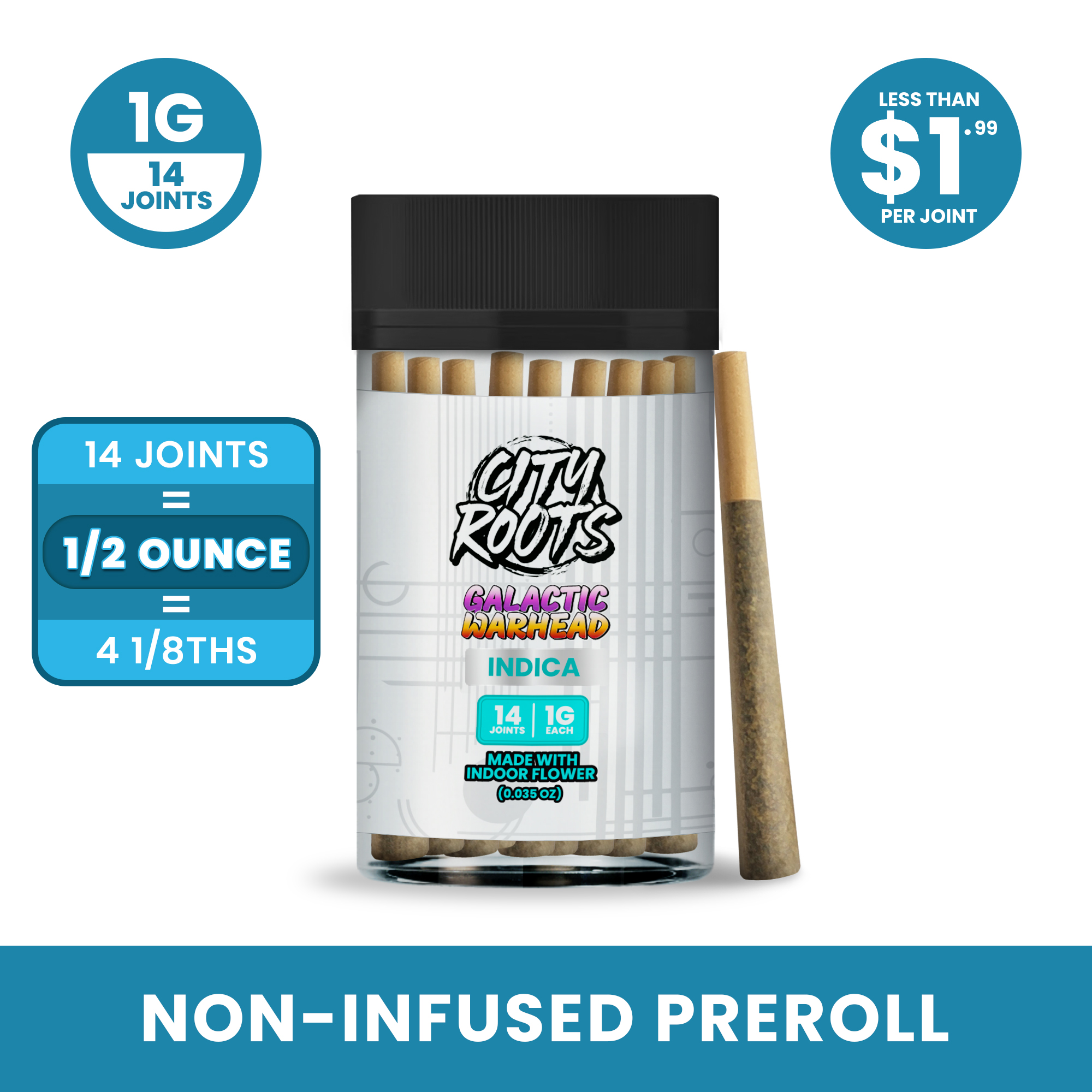 Photograph of product: City Roots - Watermelon OG (Oui'd) 7pk Prerolls
