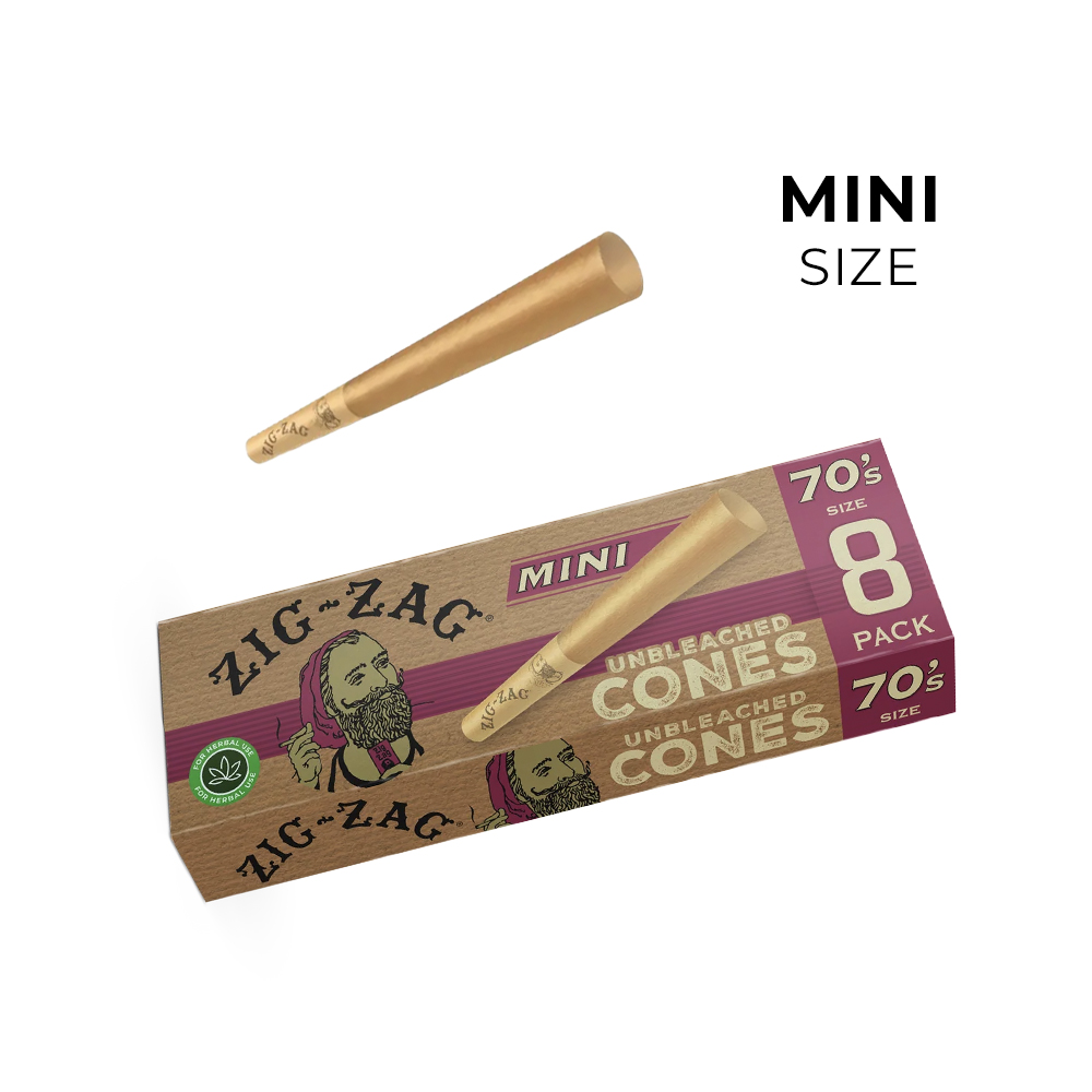 Photograph of product: UNBLEACHED MINI CONES 8-PACK