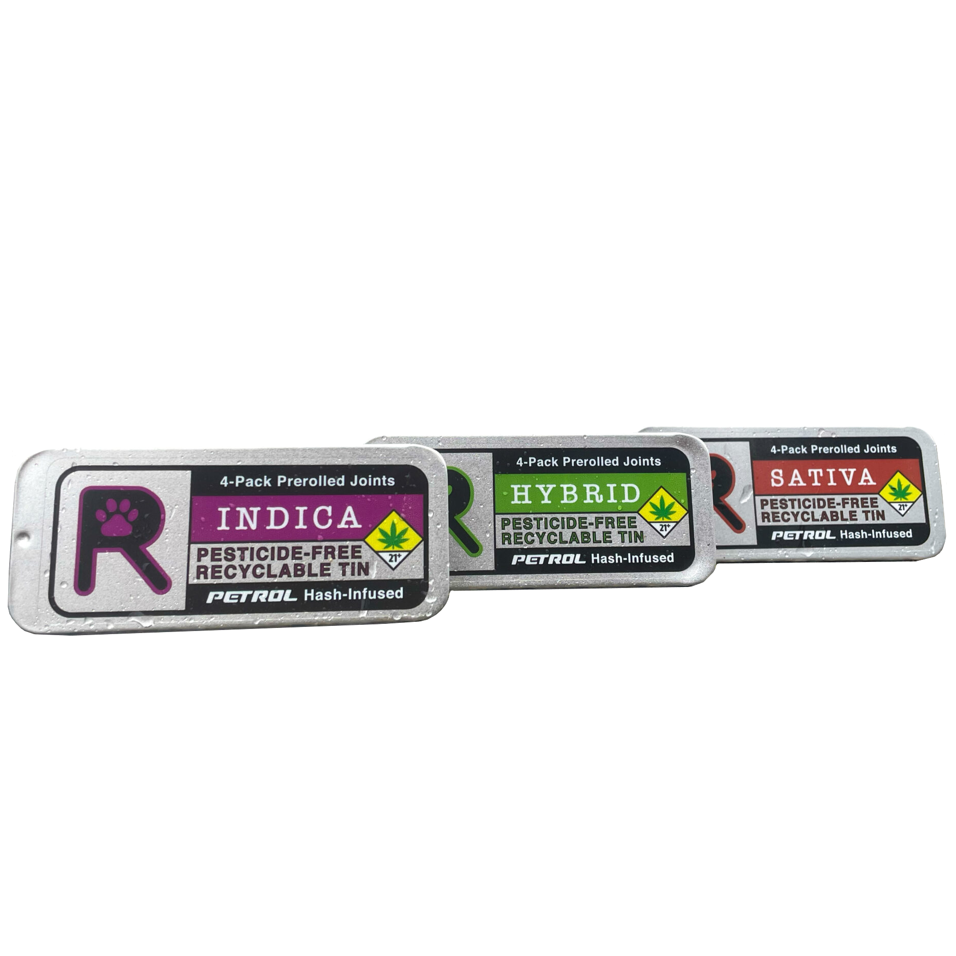 Photograph of product: Rescue Oui'd Co. Bruce Banner au chocolat Infused Pre-Rolls Oui'd 4 x .5g