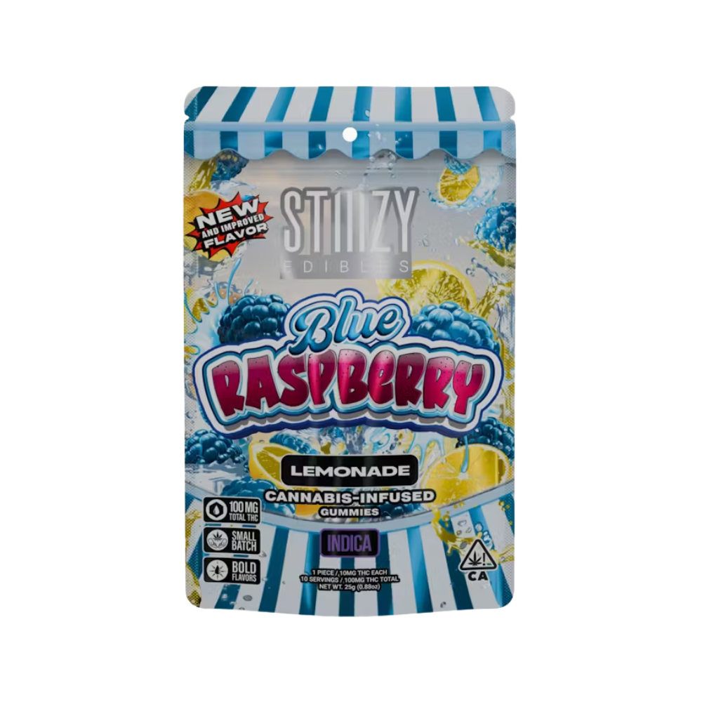Photograph of product: BLUE RASPBERRY - LEMONADE GUMMIES 100MG - STIIIZY