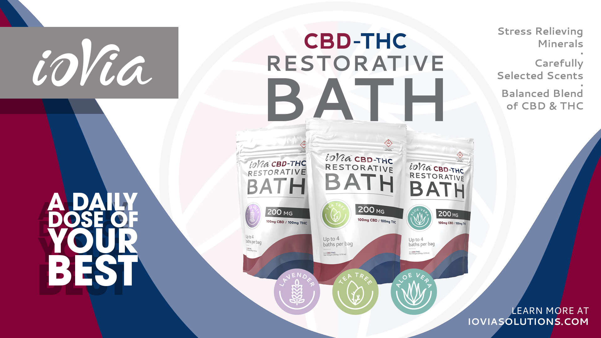 Photograph of product: ioVia - 200mg Bath Soak - 1:1 Tea Tree