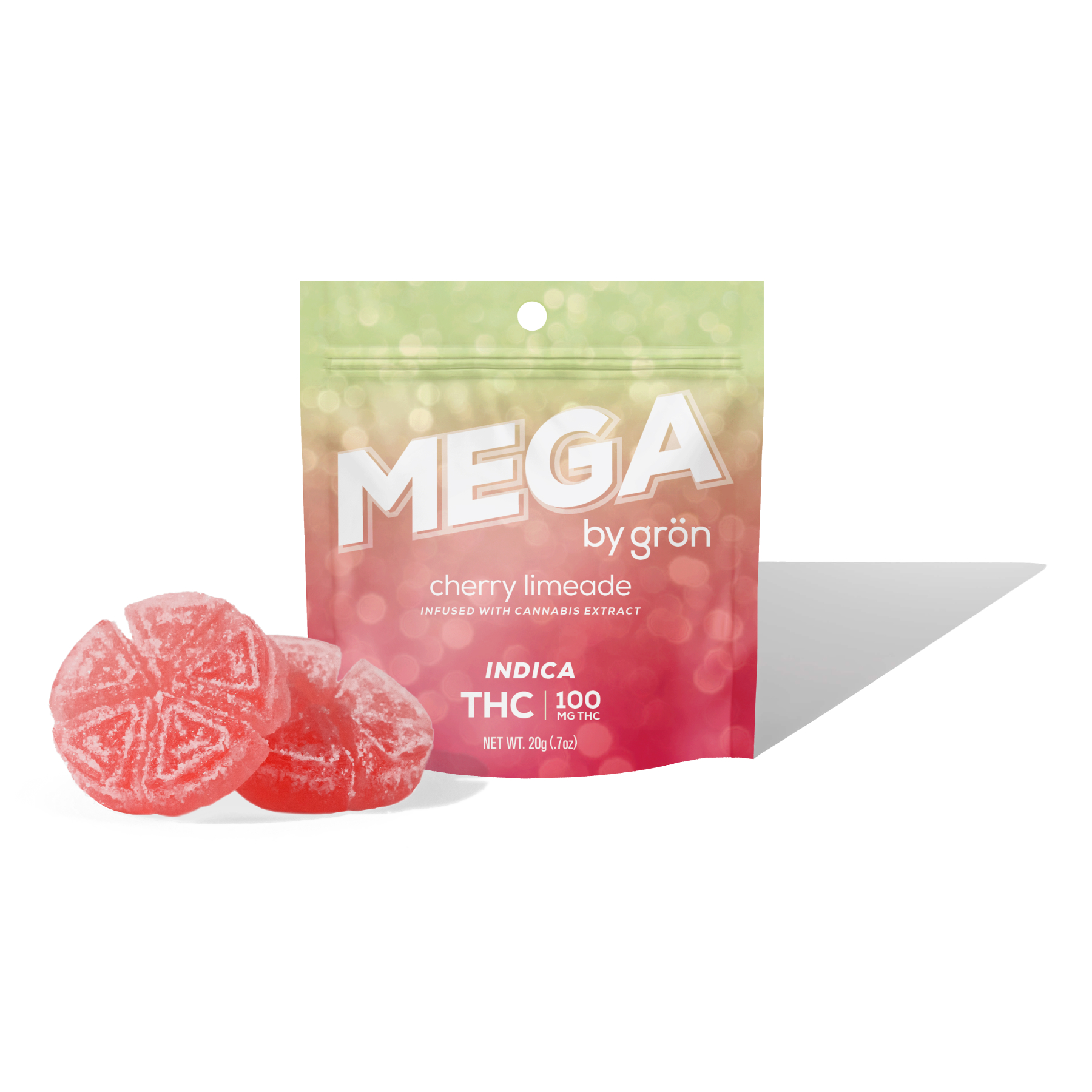 Photograph of product: Gron | Cherry Limeade MEGA 2pc | 100mg