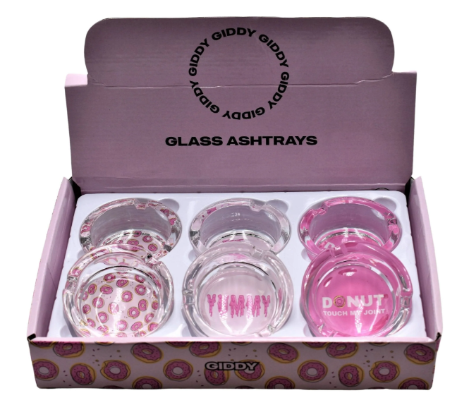 Photograph of product: Giddy Glass Ashtray