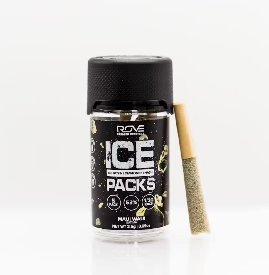 Photograph of product: Blueberry Kush Ice Rosin Diamonds 5 Pack - 2.5g - ROV