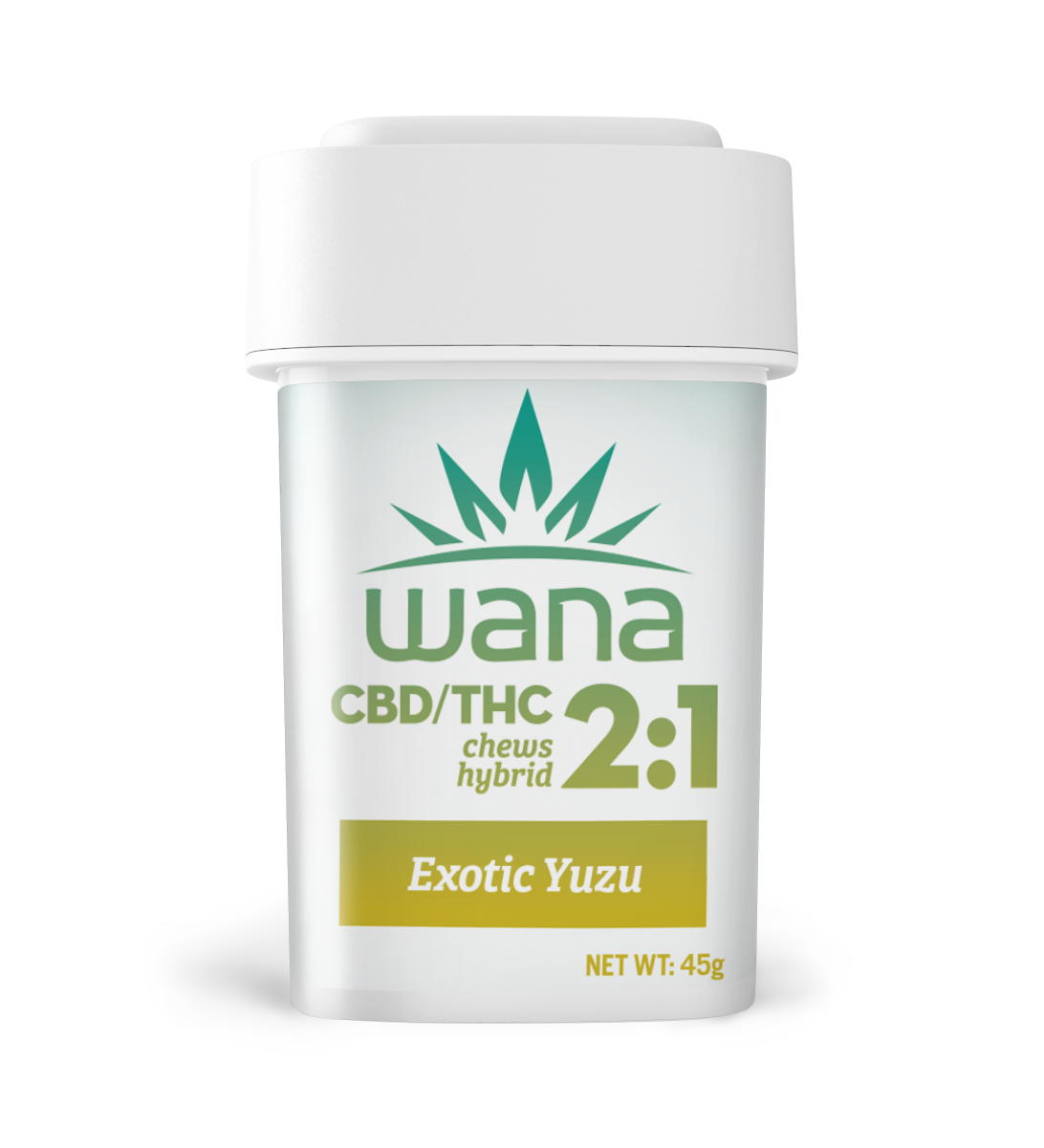 Photograph of product: Wana 2:1 Exotic Yuzu Gummies 100mg Thc/200mg Cbd