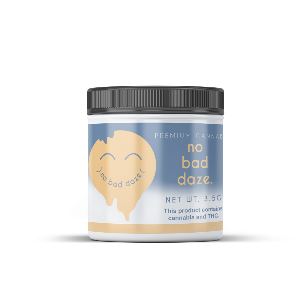 Photograph of product: No Bad Daze | Indoor | Roasted Garlic Margy | 3.5g | Flower
